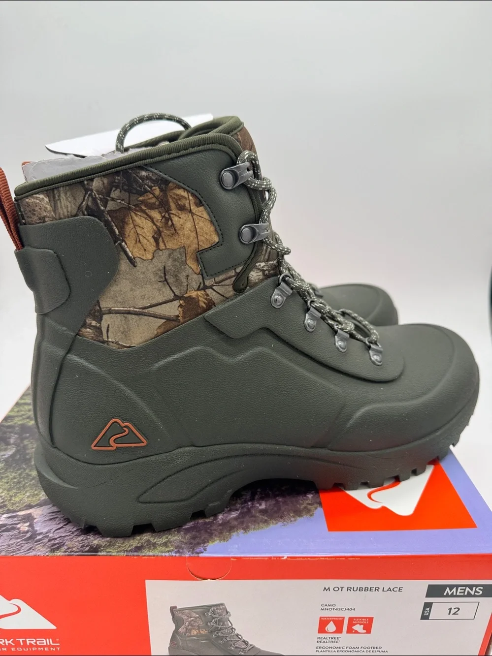 OZARK TRAIL MEN'S RUBBER LACE BOOTS